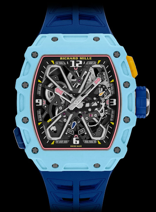 Richard Mille Replica Watch RM 035-03 Automatic Winding Rafael Nadal Light Blue